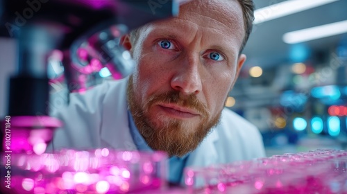 Male Lab Technician with AI...