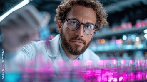 Male Lab Technician with AI...