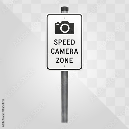 Road Sign: Speed Camera Zone Warning