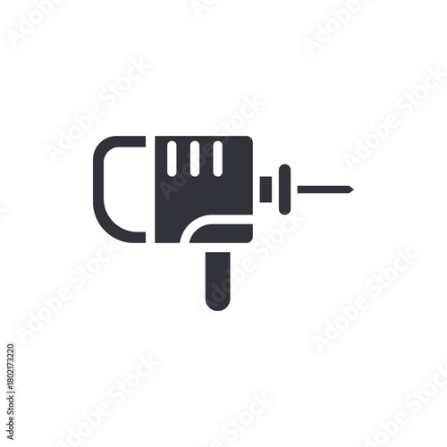 Handheld Drill Icon Construction Tool Repair Symbol