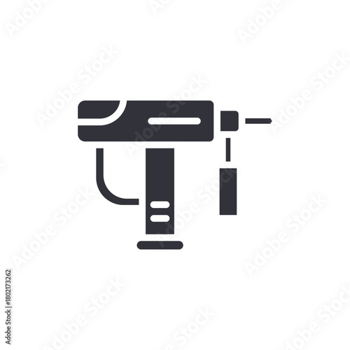 Cordless Drill Machine Icon Graphic Modern Symbol
