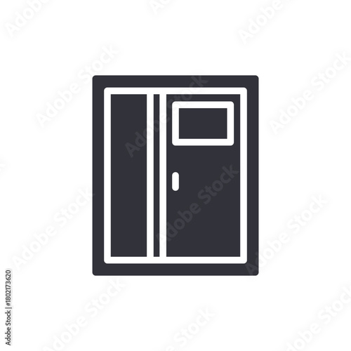 Modern Entryway Minimalist Access Point Symbol Illustration