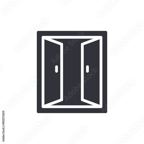 Open Doors Illustration Symbol Opportunity Entryway Passage