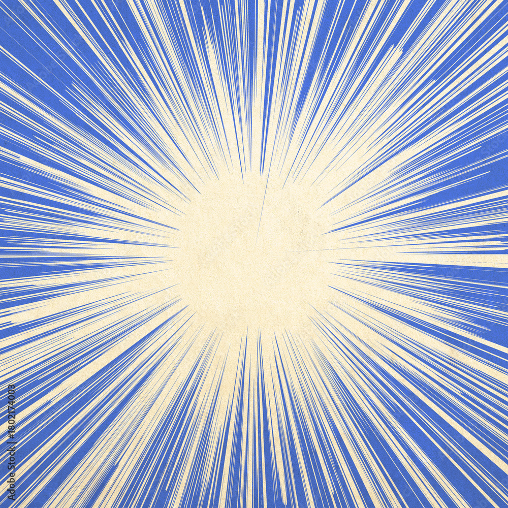 Fototapeta premium Bright Starburst with Dynamic Speed Lines