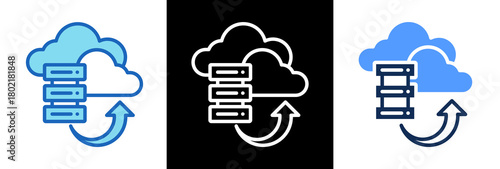 Cloud Server tripplestyle icon