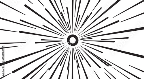 ## **27. Influence spread radiating lines outline vector**
