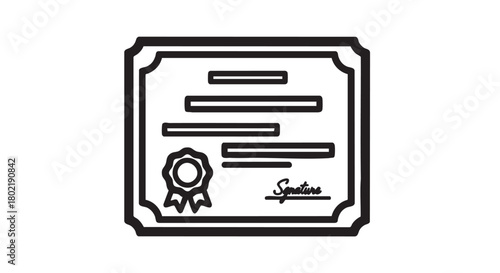 ## **2. Bond certificate outline vector**
