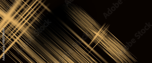 Black gold background with darker surface has a soft gradation with light technolog diagonal gray and white lines beautiful.