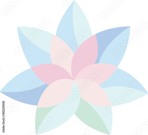 Ethereal mist forest pattern with gradient fog and light