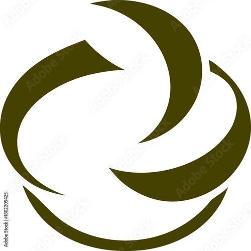 Frosting Swirl Icon Logo 