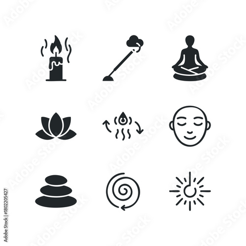 Wellness and Spa Icons Collection