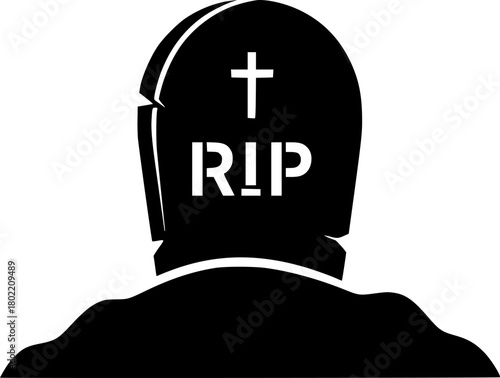 grave, tombstone, silhouette, memorial, graveyard, cemetery, RIP, afterlife, death

