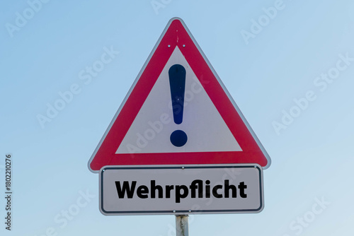 Schild Wehrpflicht
