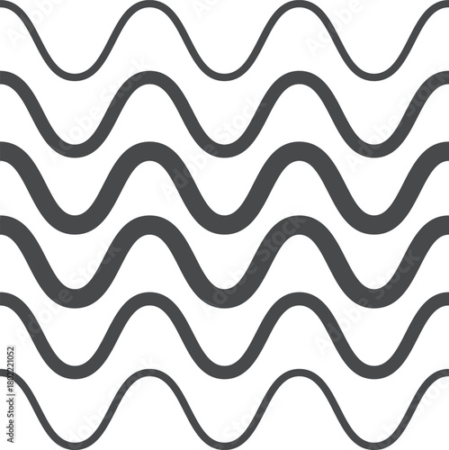 Wavy lines geometric pattern design