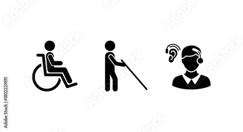 Accessibility symbols: disability icons for inclusive design and communication
