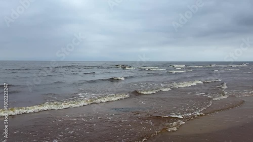 baltic sea beach summer waves jurmala latvia
