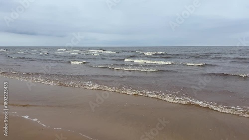 baltic sea beach summer waves jurmala latvia
