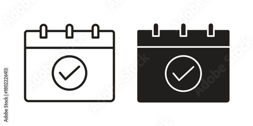 Appointment icon for web, app, infographic.