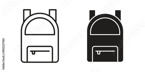 Backpack icon for web, app, infographic.