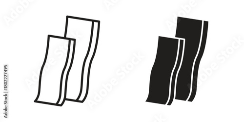 Bacon icon for web, app, infographic.