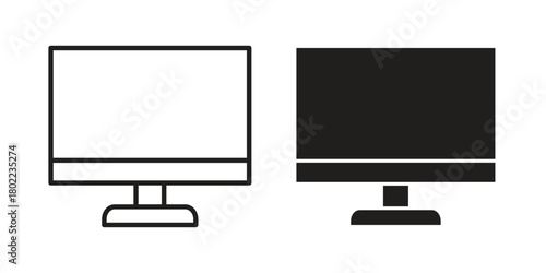 Computer icon for web, app, infographic.