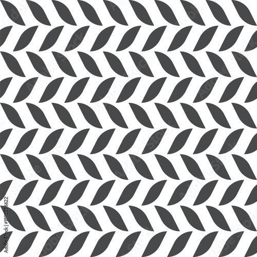 Minimalist seamless patter floral leaves