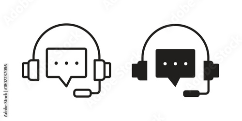 Customer service icon for web, app, infographic.