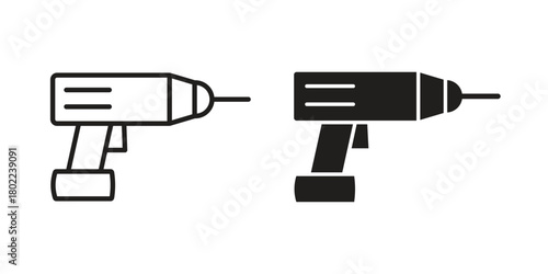 Drill icon for web, app, infographic.
