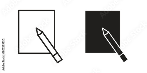 Edit icon for web, app, infographic.