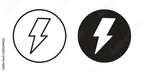 Electricity icon for web, app, infographic.