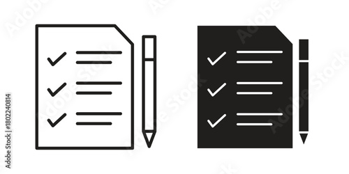 Exam icon for web, app, infographic.