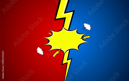 Versus in comic style background. vector illustration.