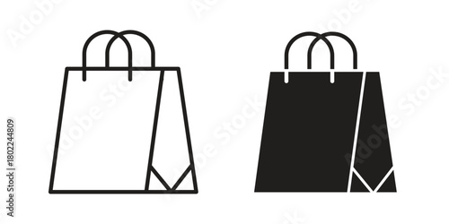 Gift bag icon for web, app, infographic.