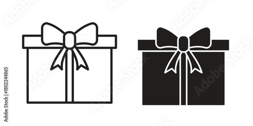 Gift box icon for web, app, infographic.