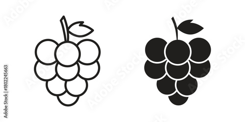Grapes icon for web, app, infographic.