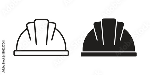 Hard hat icon for web, app, infographic.