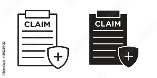 Insurance Claim icon for web, app, infographic.