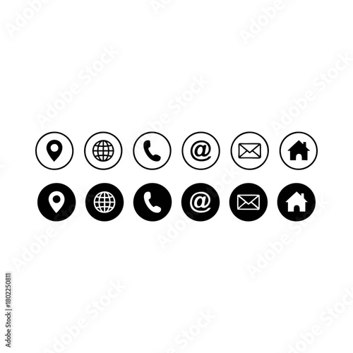 symbols, and internet icons for business logos