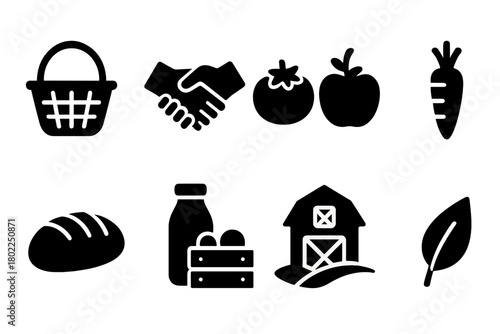 Email communication outline icon set. Messaging, inbox symbols linear collection.