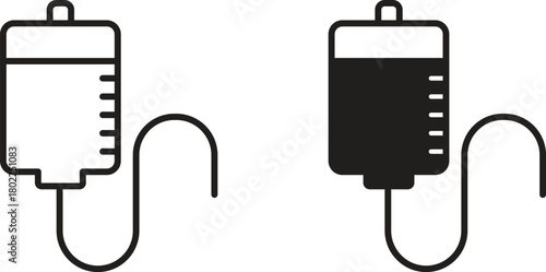IV bag icon for web, app, infographic.