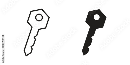 key icon for web, app, infographic.