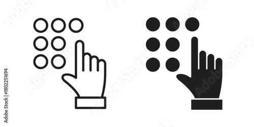 Keypad icon for web, app, infographic.