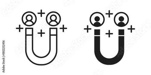 Lead generation icon for web, app, infographic.