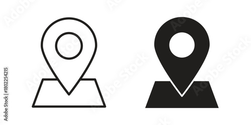 Map marker icon for web, app, infographic.