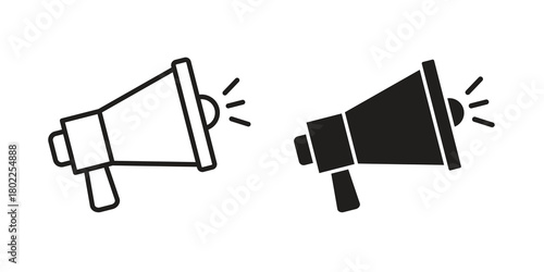 Megaphone icon for web, app, infographic.
