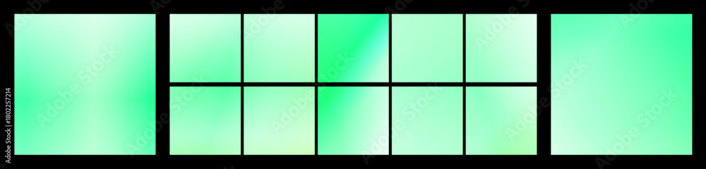 Obraz premium Gradient color palette, fresh mint green, for vibrant design backgrounds