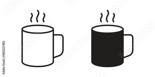 Mug icon for web, app, infographic.