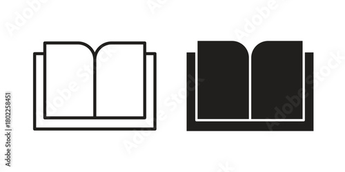open book icon for web, app, infographic.