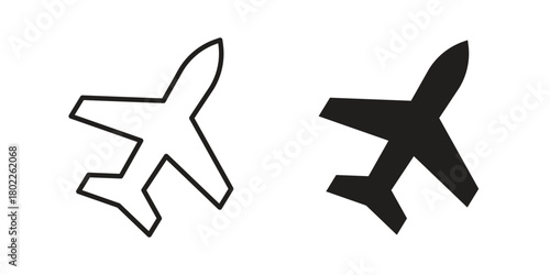 Plane icon for web, app, infographic.