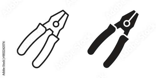 Pliers icon for web, app, infographic.